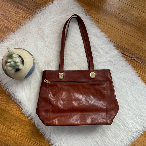 Marino Orlandi vintage 90’s large Italian leather shoulder tote travel bag - Picture 6 of 13